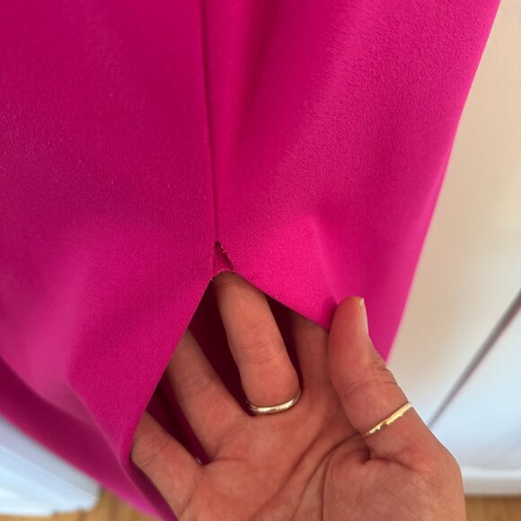 XScape Cutout Slit Maxi Gown Fuschia Size 10 NWT - Picture 7 of 7